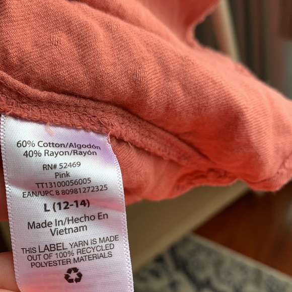 Time and Tru size Large Cotton and rayon blend rust color blouse - Picture 5 of 5